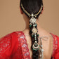 Kundan and Stone Hair Braid (Chotti) - Ruby Raang | Swadesiicart