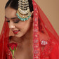 Kundan and Stone Passa/Jhoomer - Ruby Raang | Swadesiicart