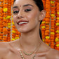 Double Layered Kundan Neckpiece - Ruby Raang | Swadesiicart