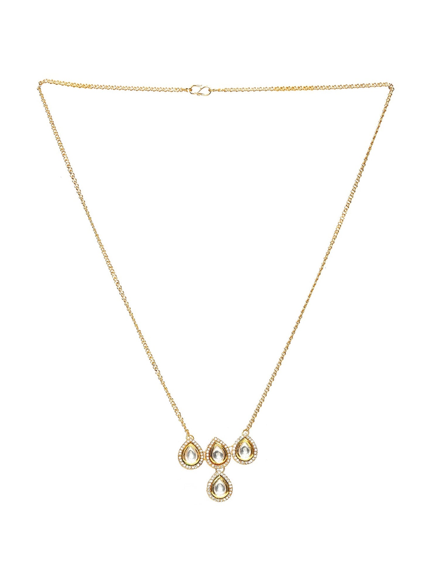 Kundan Golden Necklace - Ruby Raang | Swadesiicart