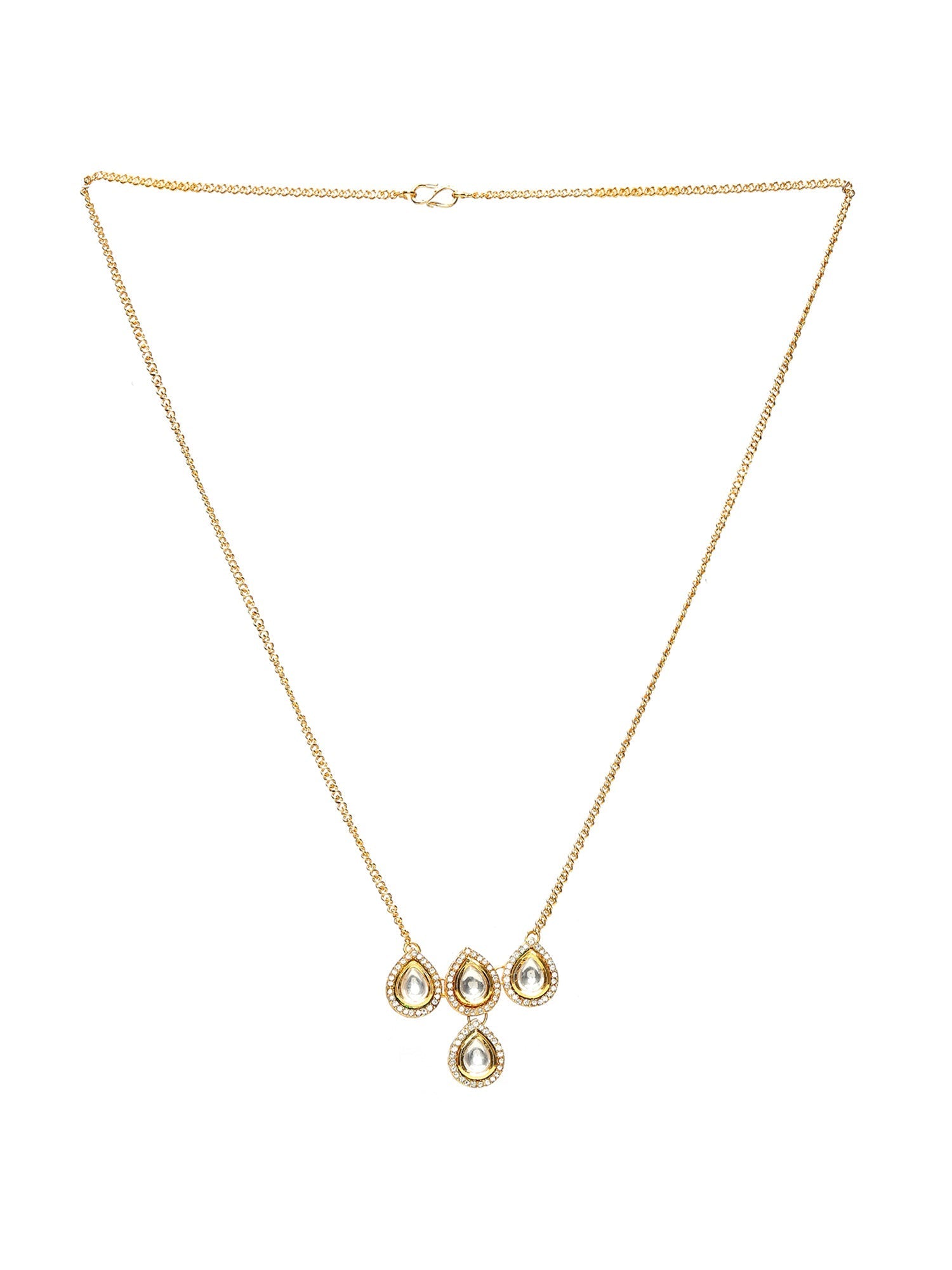 Kundan Golden Necklace - Ruby Raang | Swadesiicart