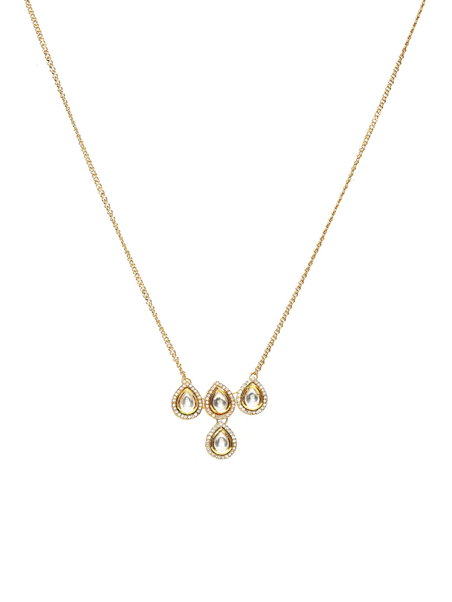 Kundan Golden Necklace - Ruby Raang | Swadesiicart