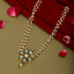 Meenakari Kundan Choker in Pearl Strings - Ruby Raang | Swadesiicart