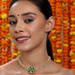 Meenakari Kundan Choker in Pearl Strings - Ruby Raang | Swadesiicart