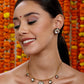 Hasli Neckpiece with Studs - Ruby Raang - Swadesiicart