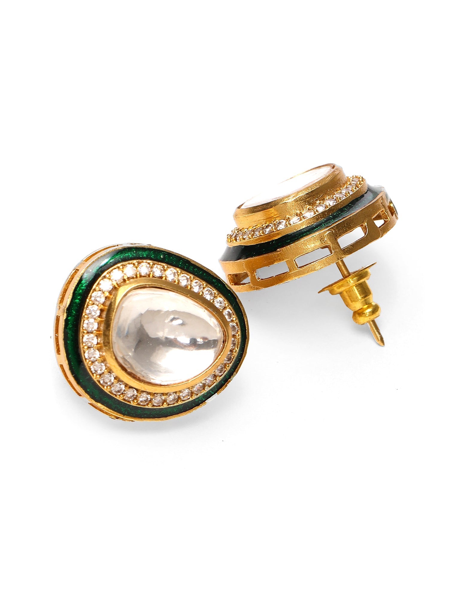 Hasli Neckpiece with Studs - Ruby Raang - Swadesiicart