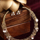 Golden Kundan & Mossainite Hasli Choker with Studs - Ruby Raang - Swadesiicart