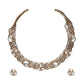 Golden Kundan & Mossainite Hasli Choker with Studs - Ruby Raang - Swadesiicart