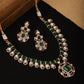 Multi Color Kundan and Stone Choker with Earrings - Ruby Raang - Swadesiicart