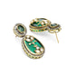 Long Pearl Layered Necklace with Pendant and Matching Earrings - Ruby Raang - Swadesiicart