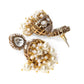 Kundan and Mossainite Choker in Pearls with matching Jhumki Earrings - Ruby Raang - Swadesiicart