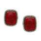 Maroon Stone and Mossainite Kundan in Pearls with Matching Studs - Ruby Raang - Swadesiicart