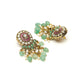 Precious Handcrafted Stone Neckpiece with Emeralds - Ruby Raang - Swadesiicart