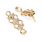 Kundan & Mossainite Necklace with Earrings - Ruby Raang - Swadesiicart