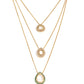 Layered Kundan Neckpiece with Matching Studs - Ruby Raang - Swadesiicart