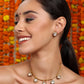 Hasli with Kundan & Mossainite & Matching Studs - Ruby Raang - Swadesiicart