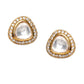 Hasli with Kundan & Mossainite & Matching Studs - Ruby Raang - Swadesiicart