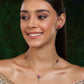 Handcrafted Patchi Kundan Necklace with Studs - Ruby Raang - Swadesiicart