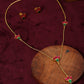 Handcrafted Patchi Kundan Necklace with Studs - Ruby Raang - Swadesiicart