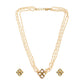 Kundan in Pearl String with Matching Studs - Ruby Raang - Swadesiicart