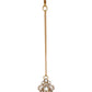 Stone and Mossainite Kundan in Pearls with Matching Earrings and Maang Tikka - Ruby Raang - Swadesiicart