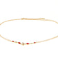 Red Stone & Clear Patchi Kundan in Pearl Kamar Band - Ruby Raang | Swadesiicart