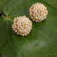 Round Pearl Studs - Ruby Raang - Swadesiicart