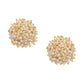 Round Pearl Studs - Ruby Raang - Swadesiicart