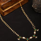 Green Stone & Clear Patchi Kundan in Pearl Kamar Band - Ruby Raang | Swadesiicart
