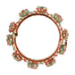 Rajwada Red - Green Hues Handcrafted Heavy Bangles (set of 2) - Ruby Raang - Swadesiicart