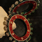 Meenakari Handcrafted Heavy Bangles (set of 2) - Ruby Raang - Swadesiicart
