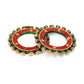 Meenakari Handcrafted Heavy Bangles (set of 2) - Ruby Raang - Swadesiicart