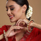 Red Meenakari Handcrafted Heavy Bangles (set of 2) - Ruby Raang - Swadesiicart