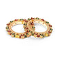Pearl Meenakari Handcrafted Heavy Bangles (set of 2) - Ruby Raang - Swadesiicart