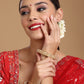 Golden Pearl Handcrafted Heavy Bangles (set of 2) - Ruby Raang - Swadesiicart