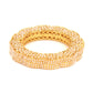 Golden Pearl Handcrafted Heavy Bangles (set of 2) - Ruby Raang - Swadesiicart