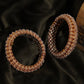 Handcrafted Pearl Heavy Bangles (set of 2) - Ruby Raang - Swadesiicart