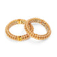 Handcrafted Pearl Heavy Bangles (set of 2) - Ruby Raang - Swadesiicart