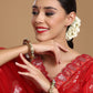 Handcrafted Heavy Bangles (set of 2) - Ruby Raang - Swadesiicart