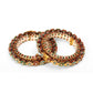 Handcrafted Heavy Bangles (set of 2) - Ruby Raang - Swadesiicart