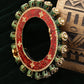 Meenakari Handcrafted Heavy Bangle - Ruby Raang - Swadesiicart