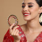 Red Meenakari Handcrafted Heavy Bangle - Ruby Raang - Swadesiicart