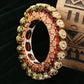 Red Meenakari Handcrafted Heavy Bangle - Ruby Raang - Swadesiicart