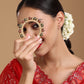 Pearl Meenakari Handcrafted Heavy Bangle - Ruby Raang - Swadesiicart