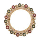Pearl Meenakari Handcrafted Heavy Bangle - Ruby Raang - Swadesiicart