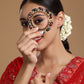 Elephant Blue Meenakari Handcrafted Heavy Bangle - Ruby Raang - Swadesiicart