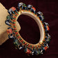 Elephant Blue Meenakari Handcrafted Heavy Bangle - Ruby Raang - Swadesiicart