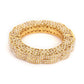 Golden Pearl Handcrafted Heavy Bangle - Ruby Raang - Swadesiicart
