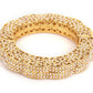 Golden Pearl Handcrafted Heavy Bangle - Ruby Raang - Swadesiicart
