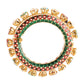 Multi Meenakari Handcrafted Heavy Bangle - Ruby Raang - Swadesiicart